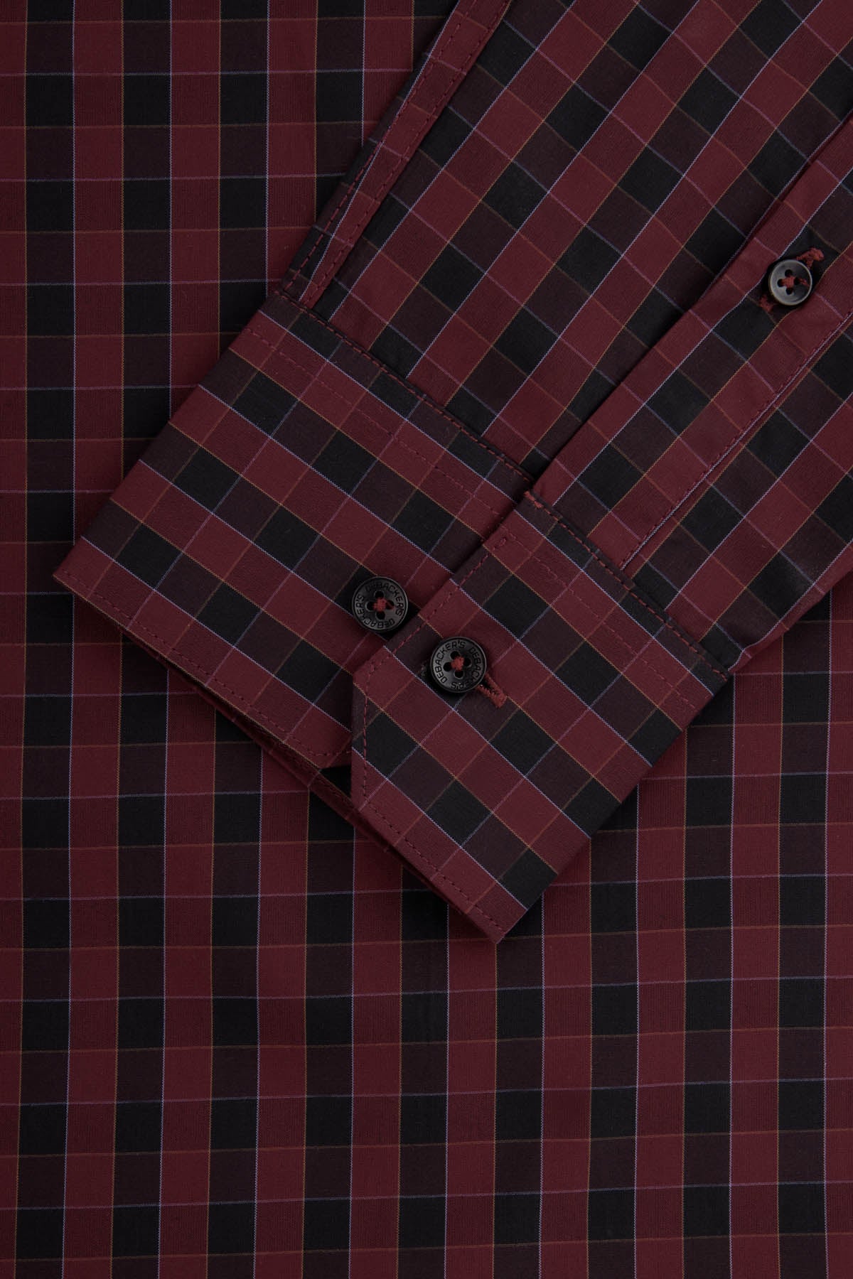 Checked Black & Dark-Red Casual Shirt