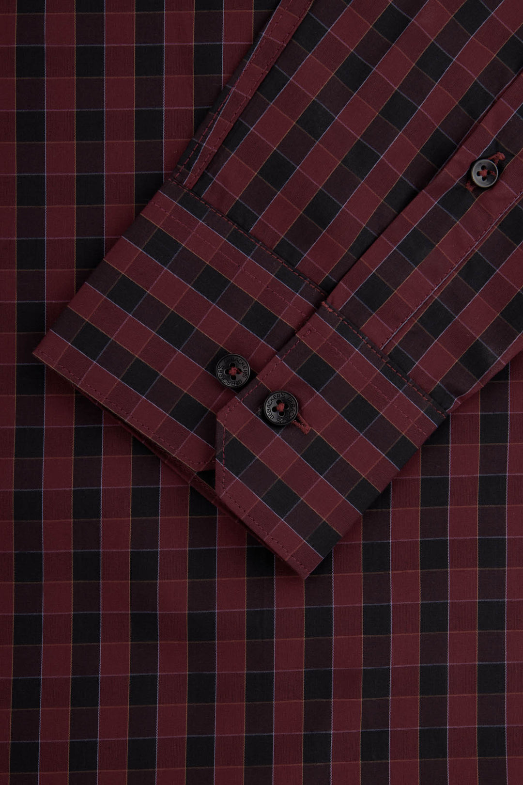 Checked Black & Dark-Red Casual Shirt - 3
