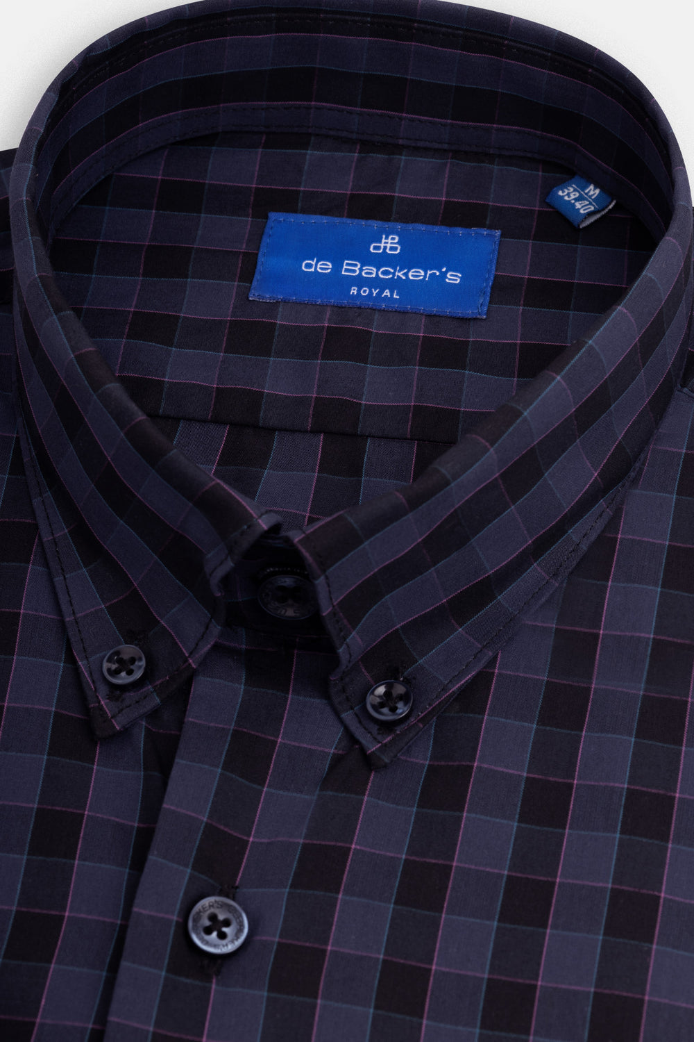 Checked Space Cadet Navy & Black Casual Shirt - 2