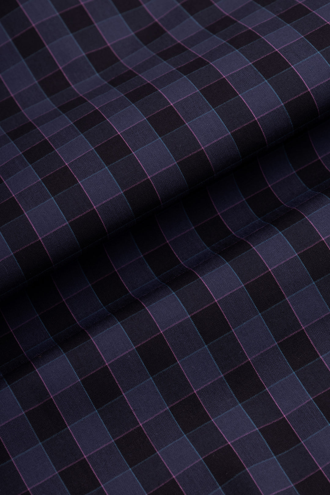 Checked Space Cadet Navy & Black Casual Shirt - 3