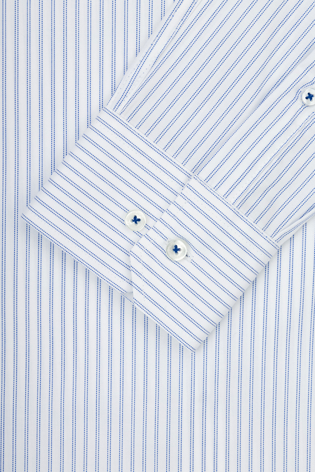 Striped Light Blue Smart Casual Shirt - 3