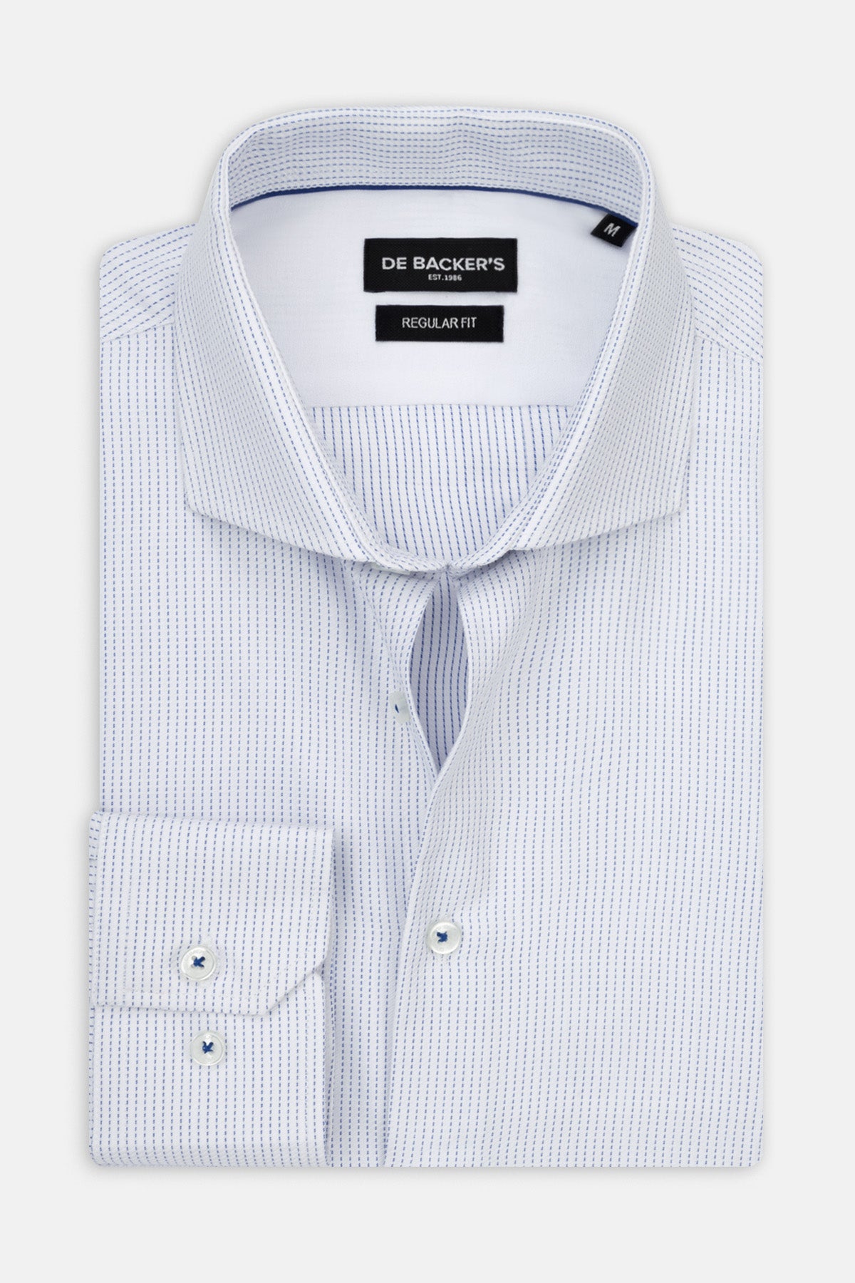 Jacquard Light Blue Smart Casual Shirt