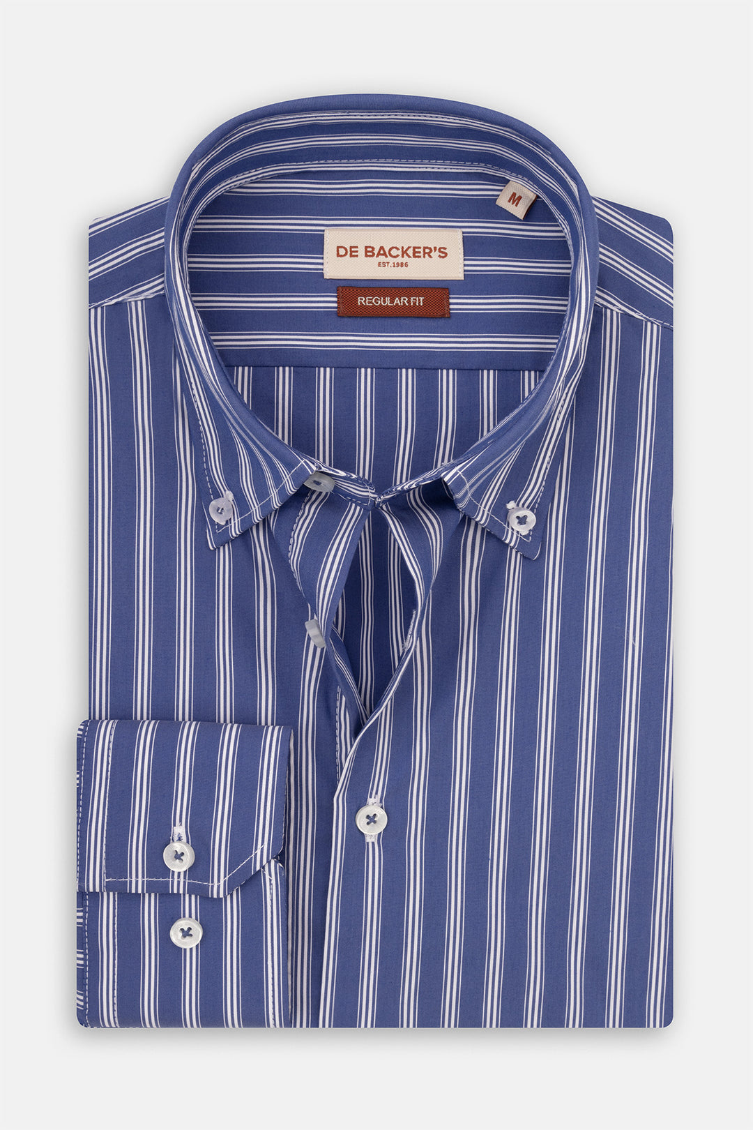 Striped Navy Smart Casual Shirt - 1