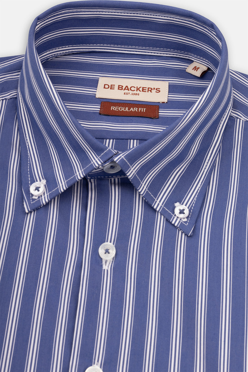 Striped Navy Smart Casual Shirt - 2