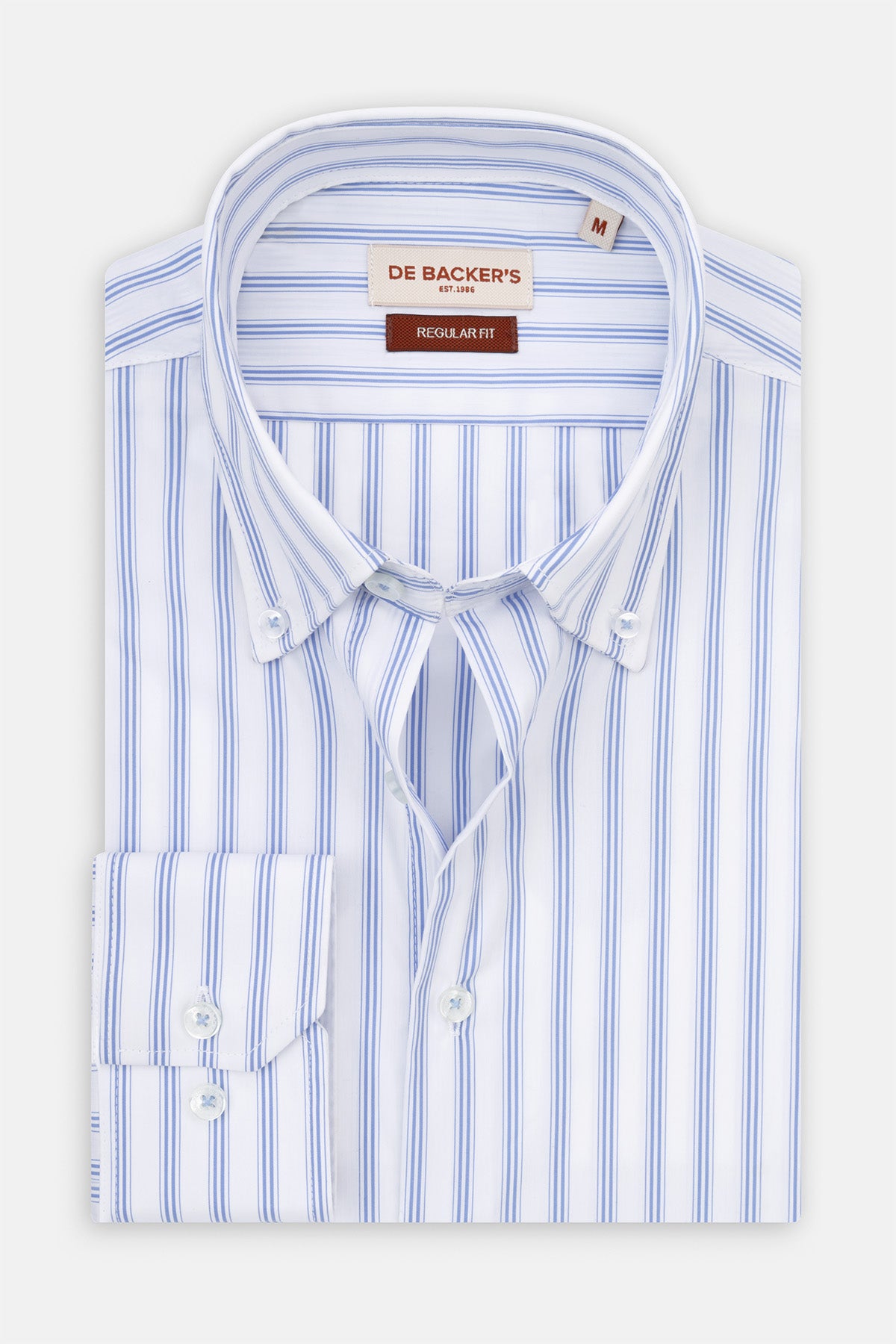 Striped Light Blue Smart Casual Shirt