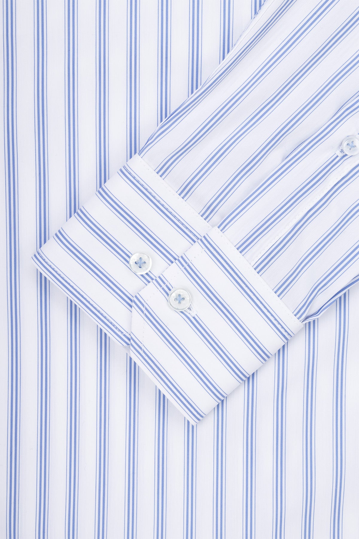 Striped Light Blue Smart Casual Shirt