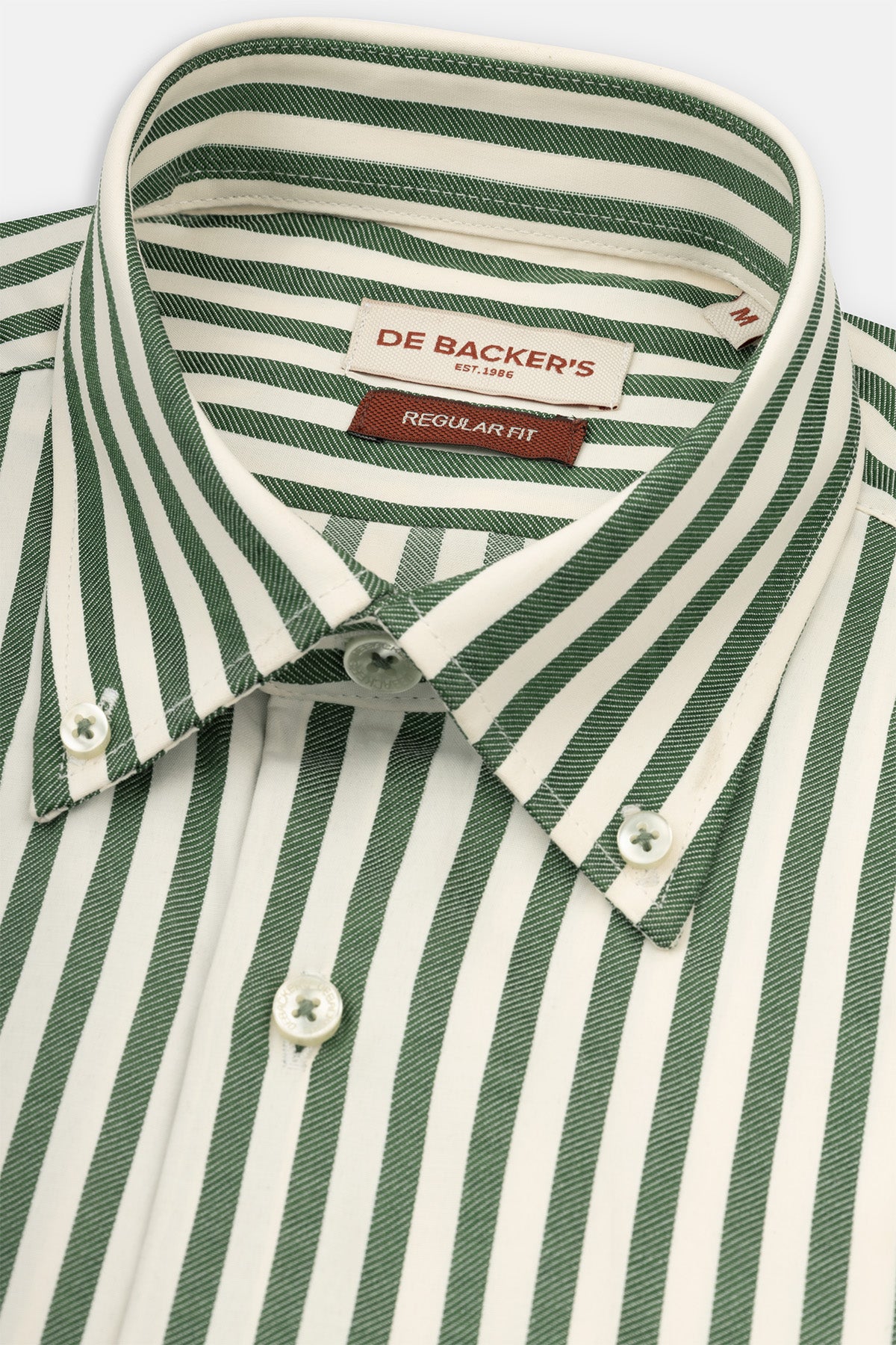 Striped Green Smart Casual Shirt