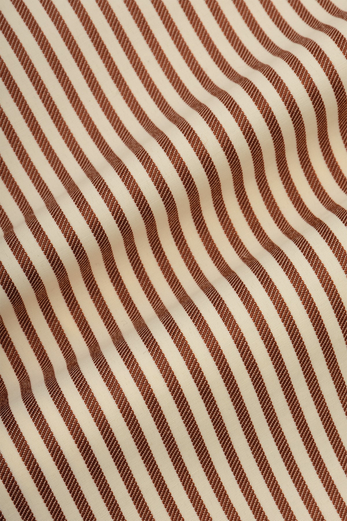 Striped Brown Smart Casual Shirt