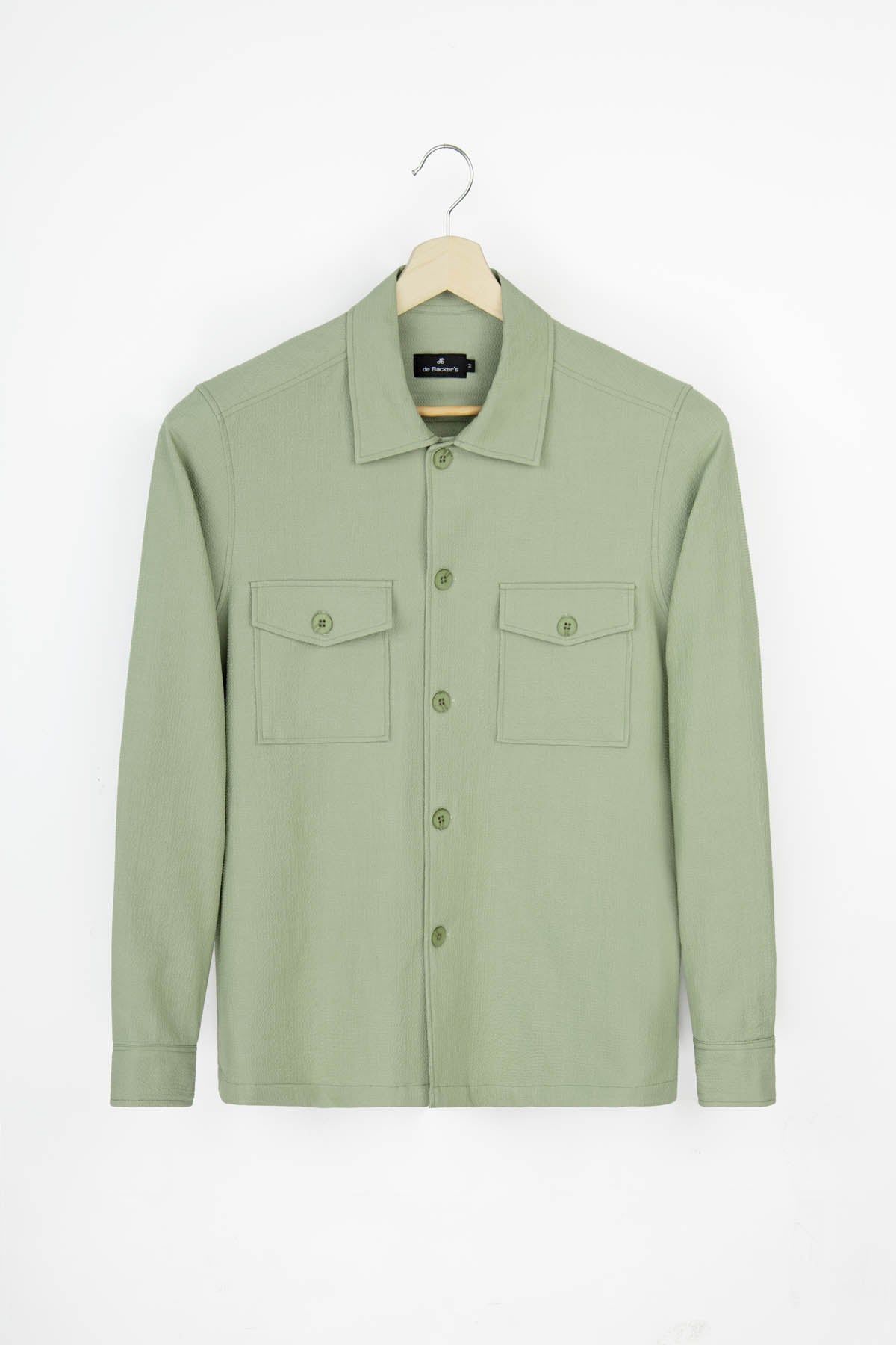 Patterned Summer Green Over-Shirt