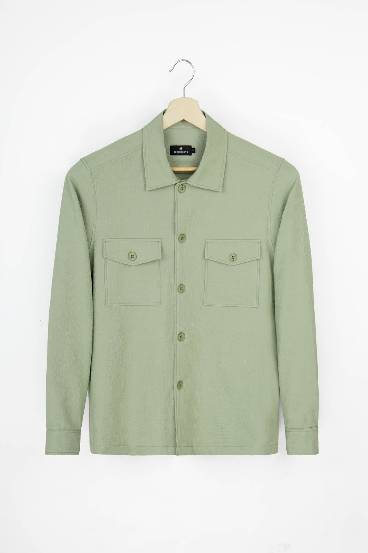 Patterned Summer Green Over-Shirt - 1