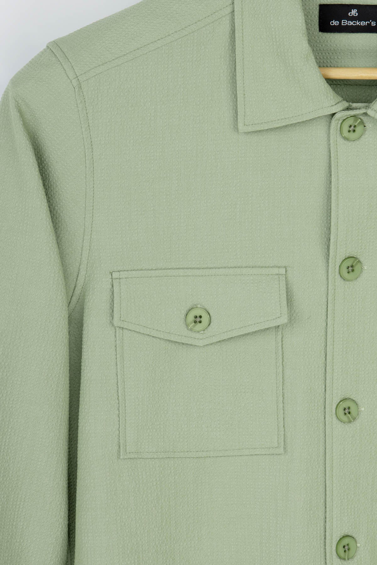 Patterned Summer Green Over-Shirt