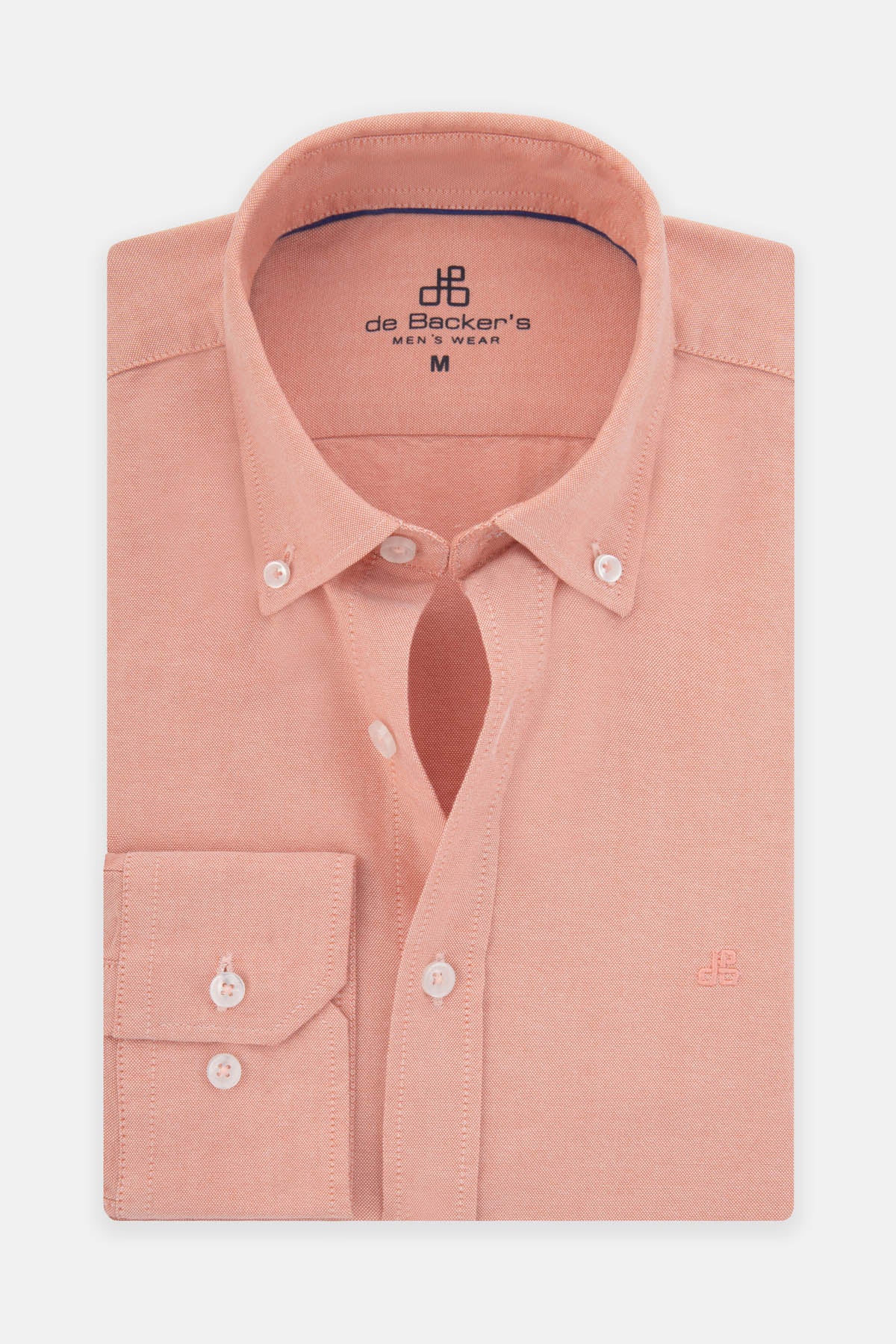 Oxford Melon Pink Casual Shirt - 1