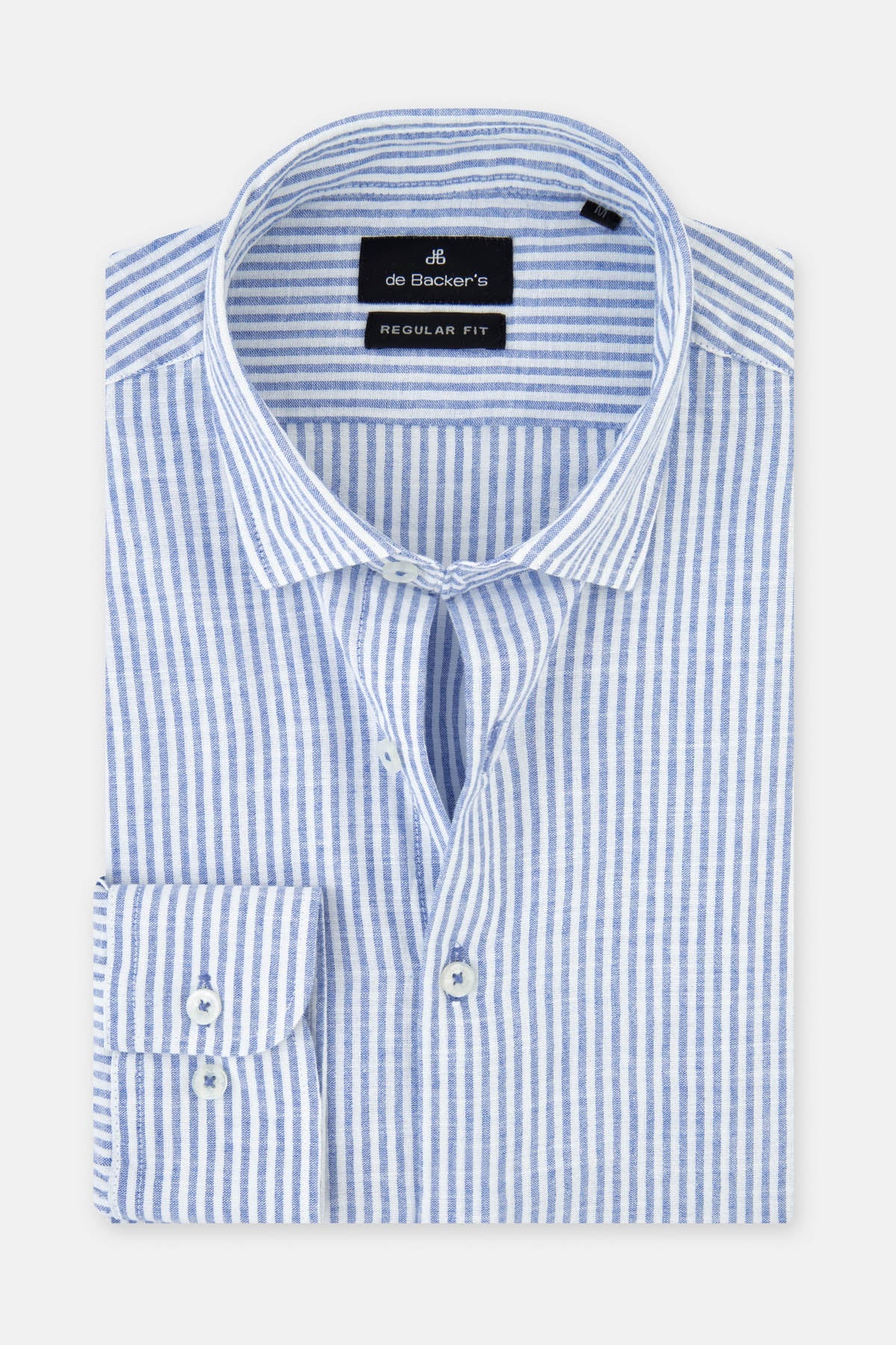 Striped Blue & White Casual Shirt