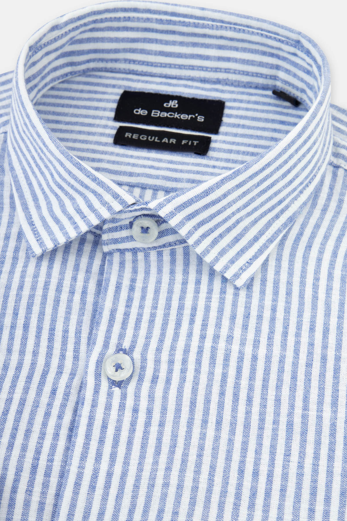 Striped Blue & White Casual Shirt