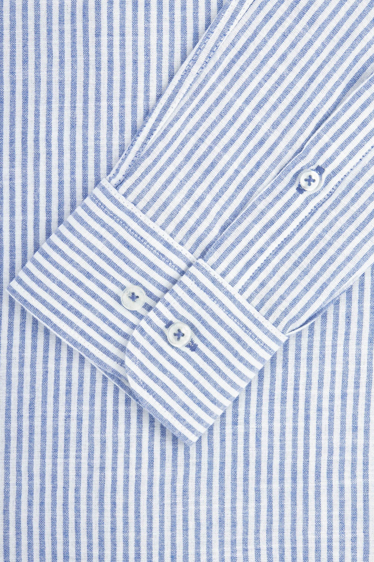 Striped Blue & White Casual Shirt