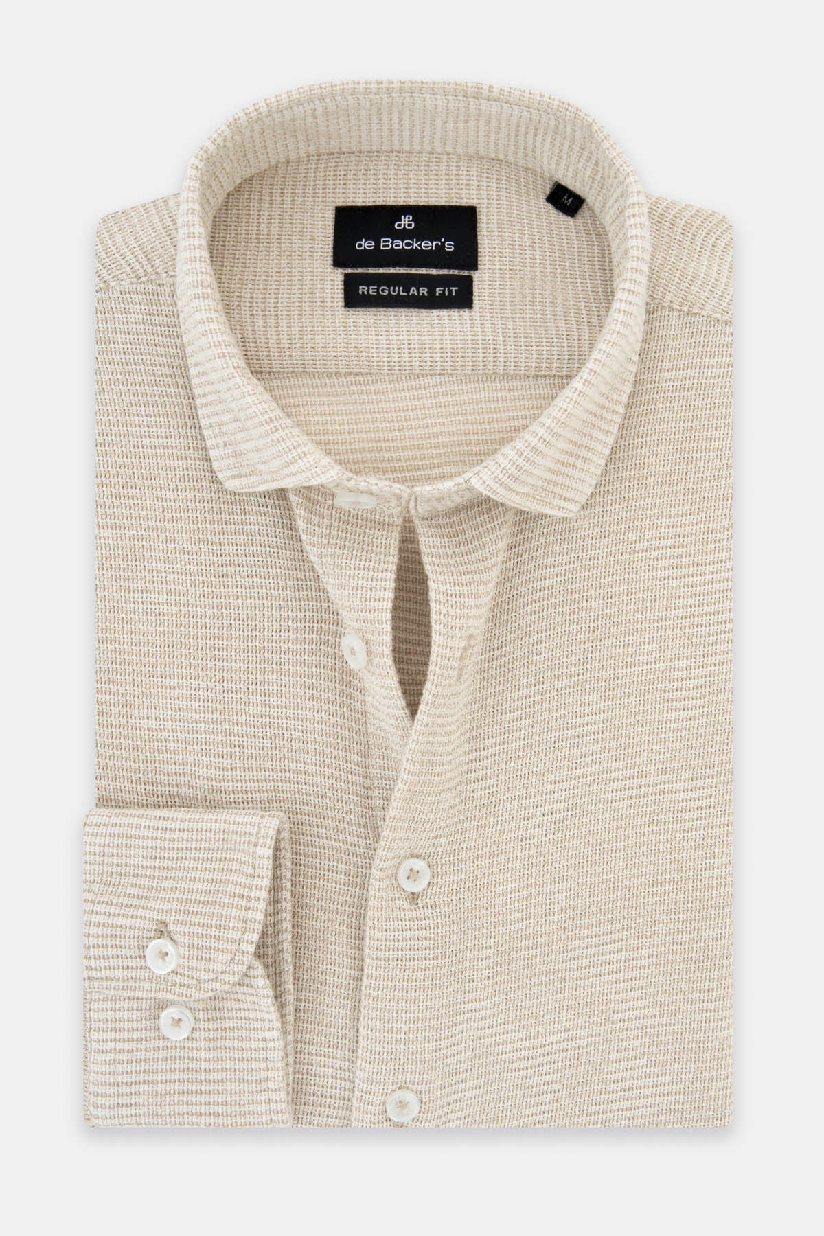 Bouclé Bone Beige Casual Shirt