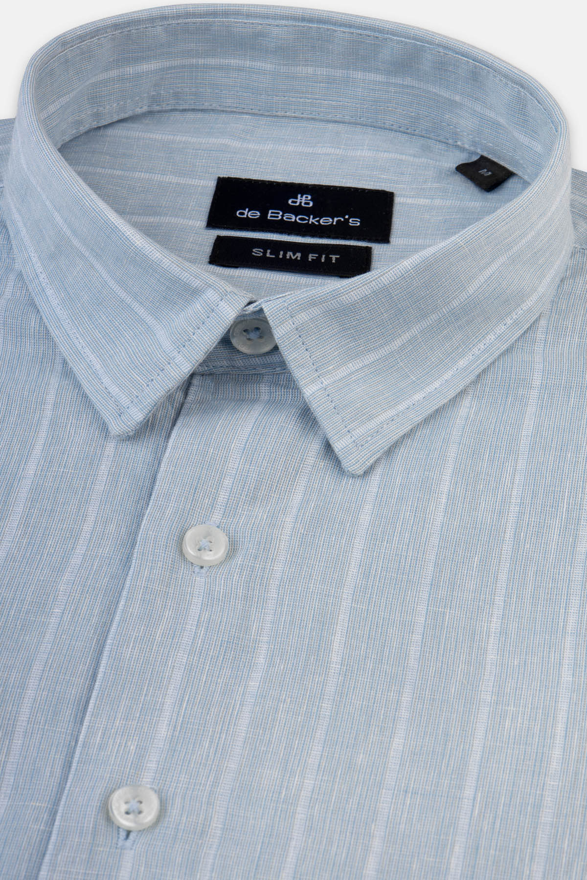 Striped Linen Gray & Light Blue Casual Shirt