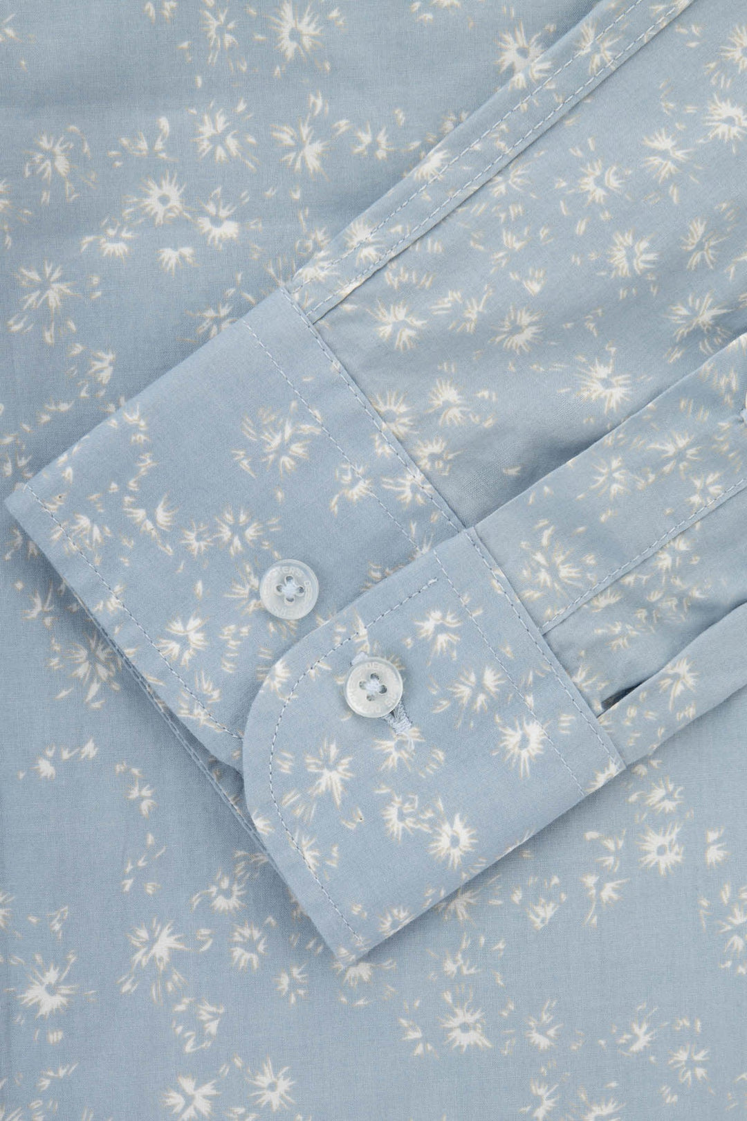 Printed Light Blue Casual Shirt - 3