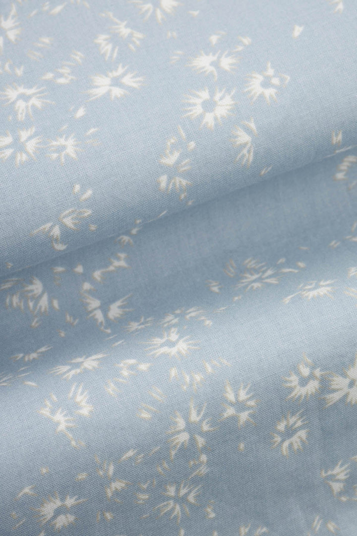 Printed Light Blue Casual Shirt - 4