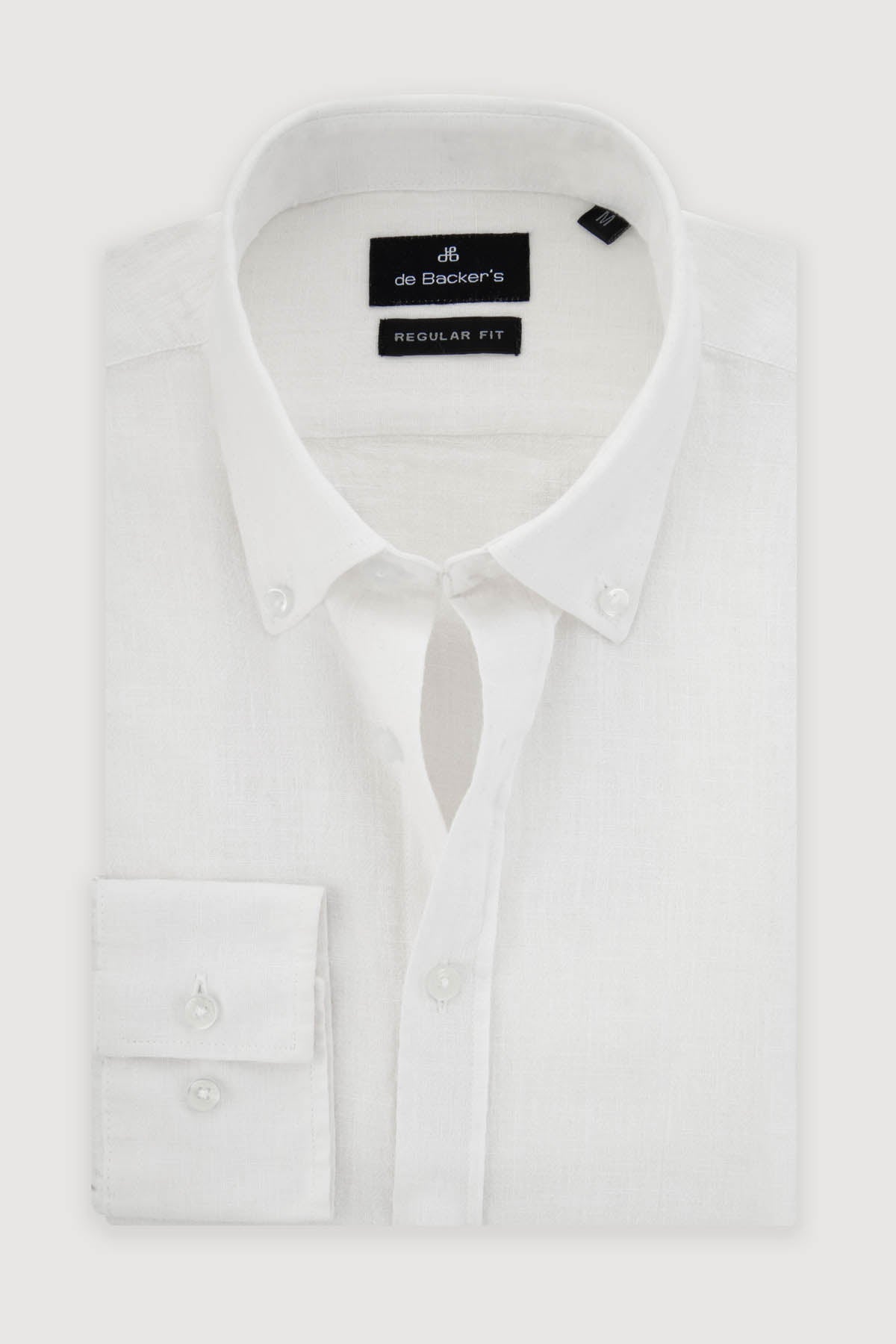 Solid Linen Off-White Casual Shirt