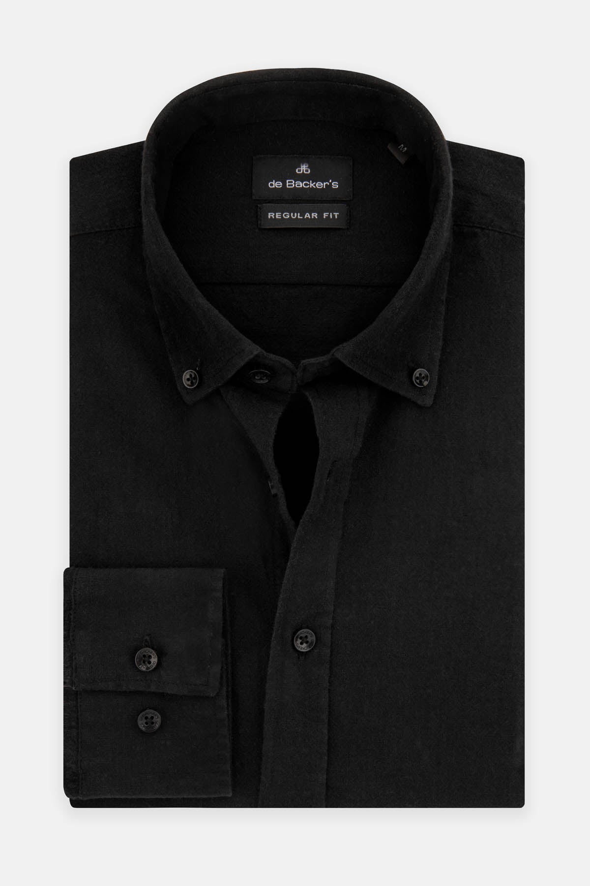 Solid Linen Black Casual Shirt