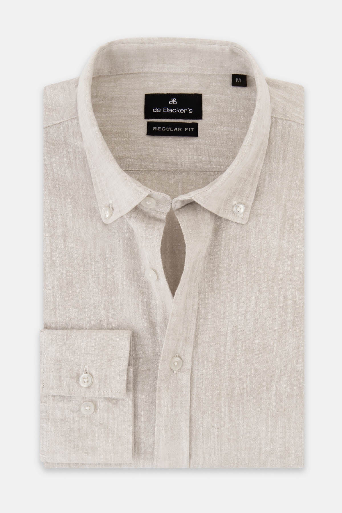 Solid Linen Timberwolf Beige Casual Shirt