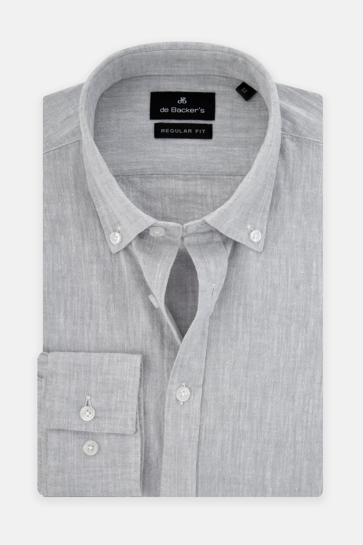 Solid Linen French Gray Casual Shirt