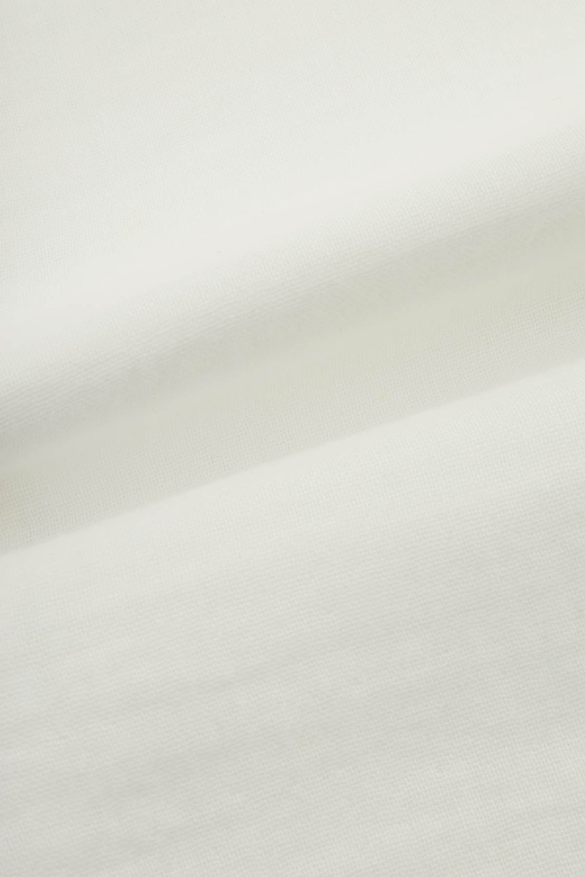 Birdseye Off-White Casual Shirt - 4