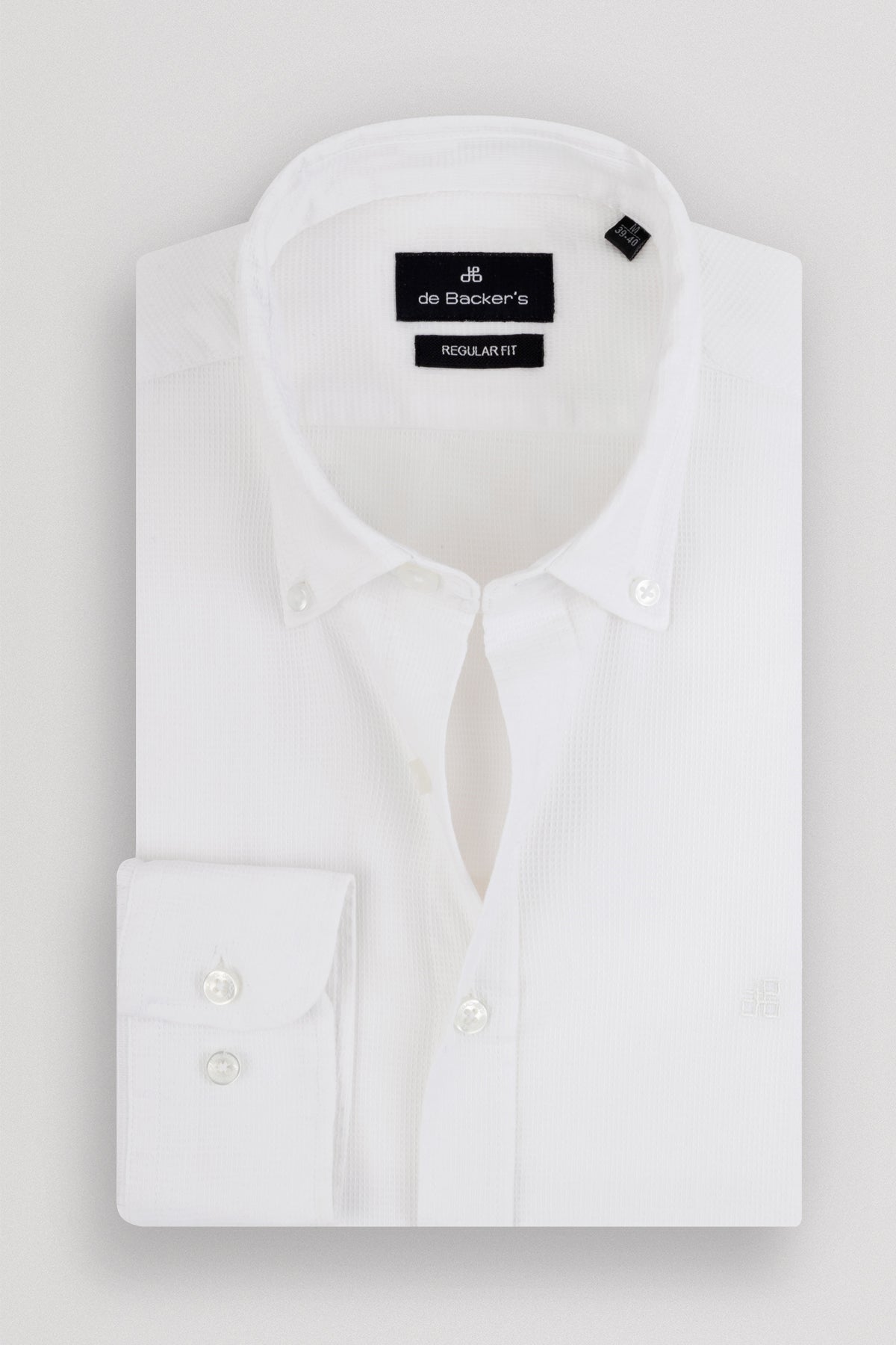 Solid White Dacron Classic Shirt - 4