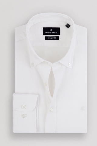 Solid White Casual Shirt