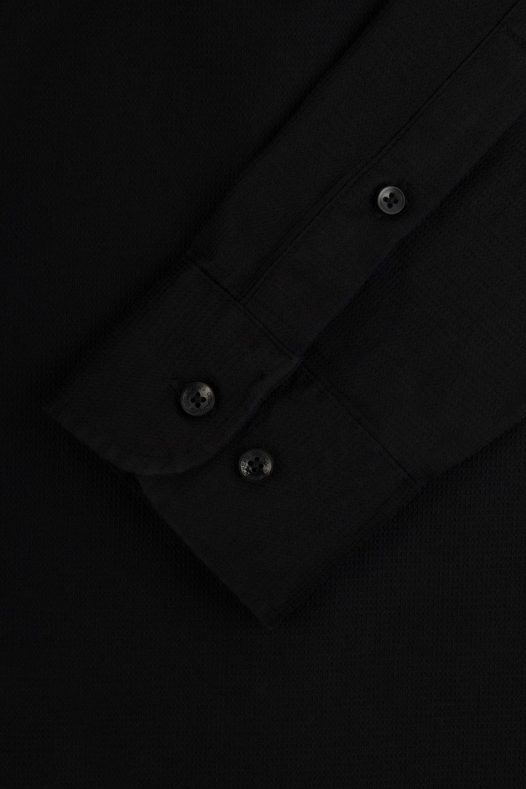 Solid Black Dacron Classic Shirt - 3