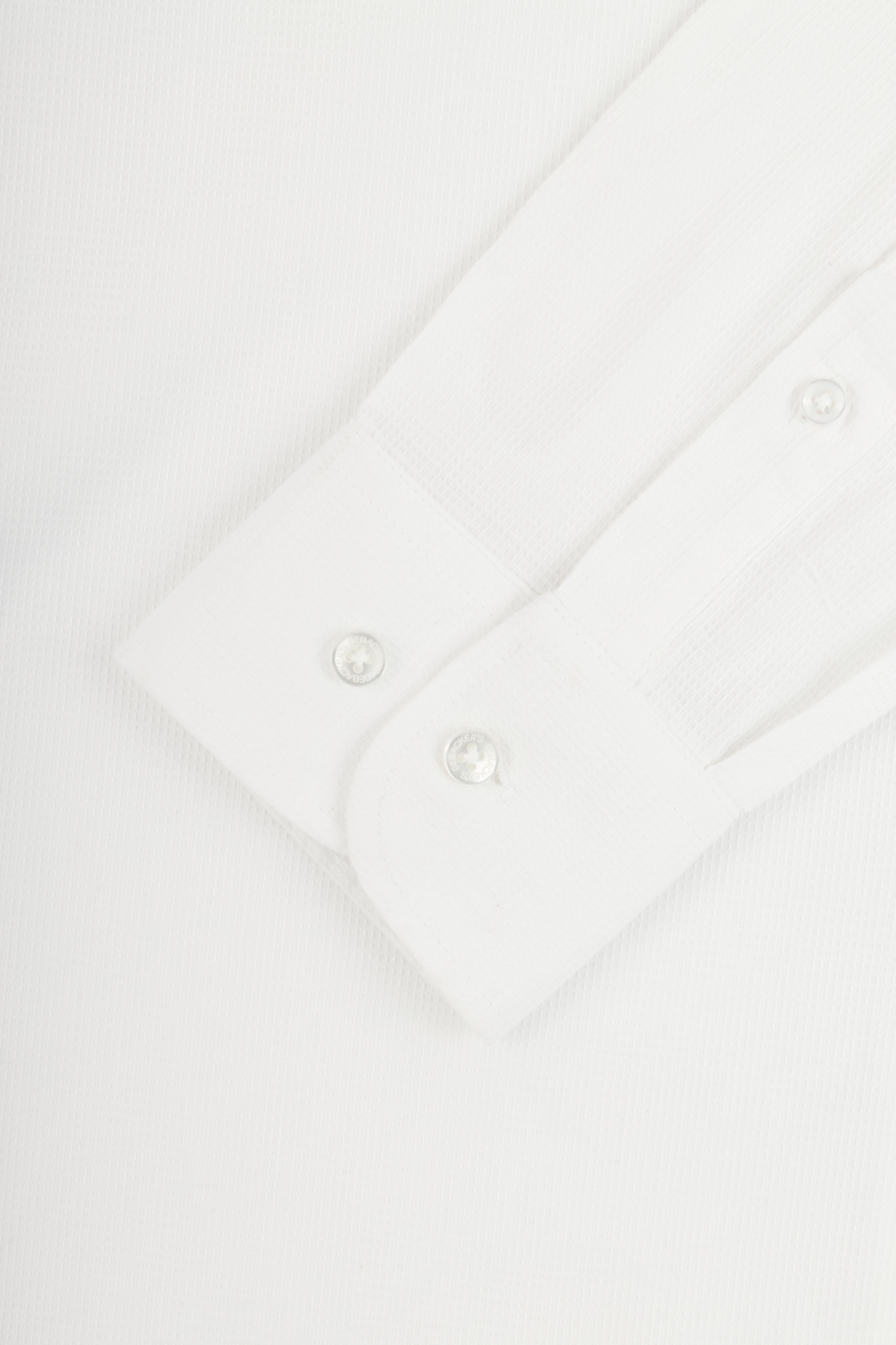 Jacquard White Casual Shirt