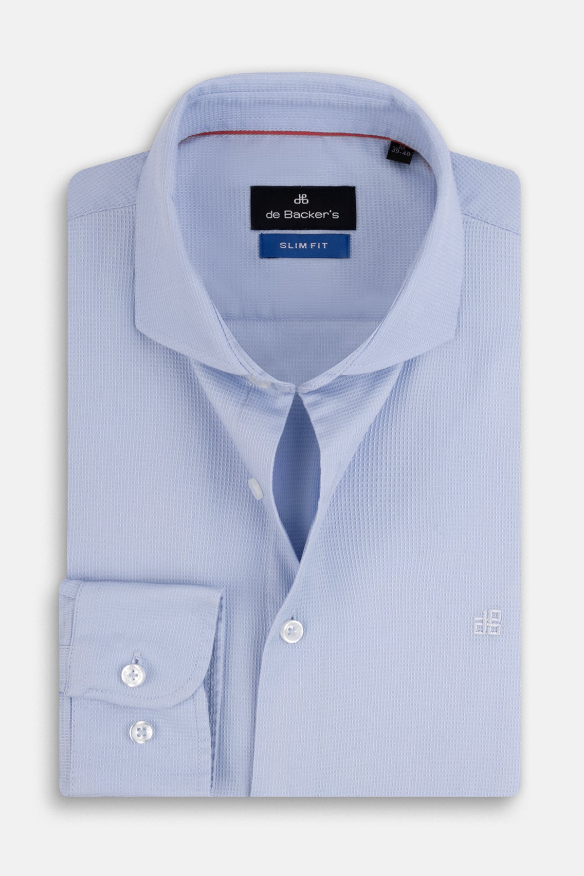 Jacquard Light Blue Casual Shirt