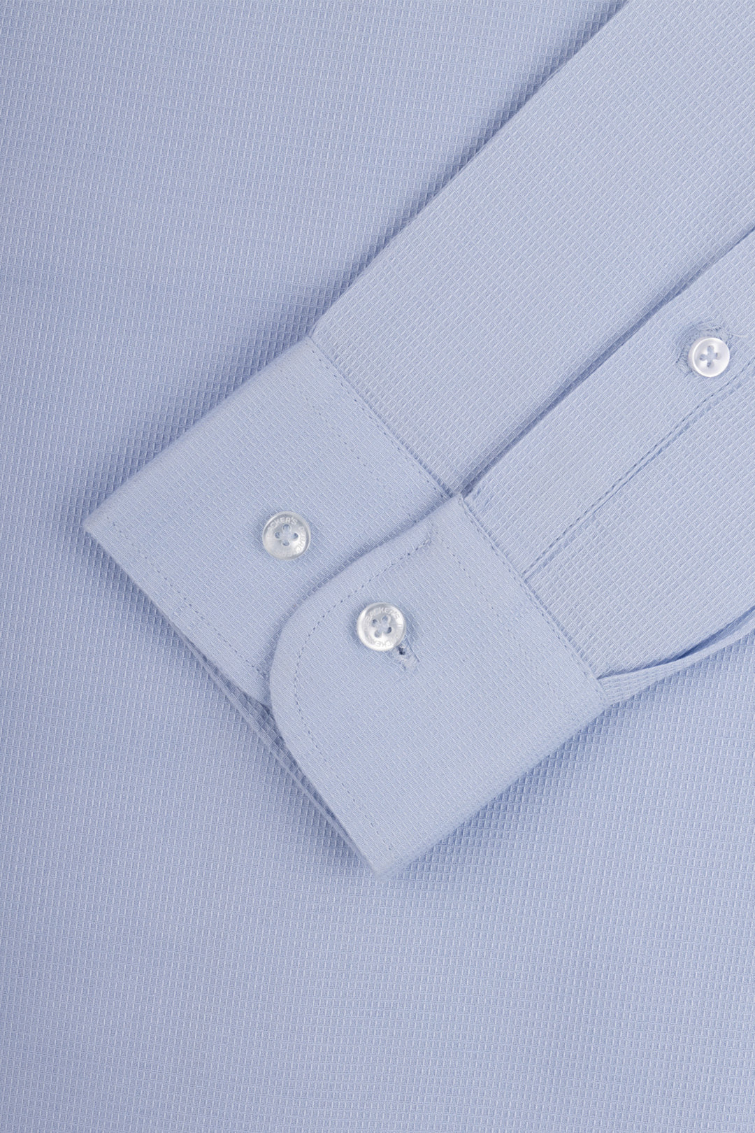 Jacquard Light Blue Casual Shirt - 3