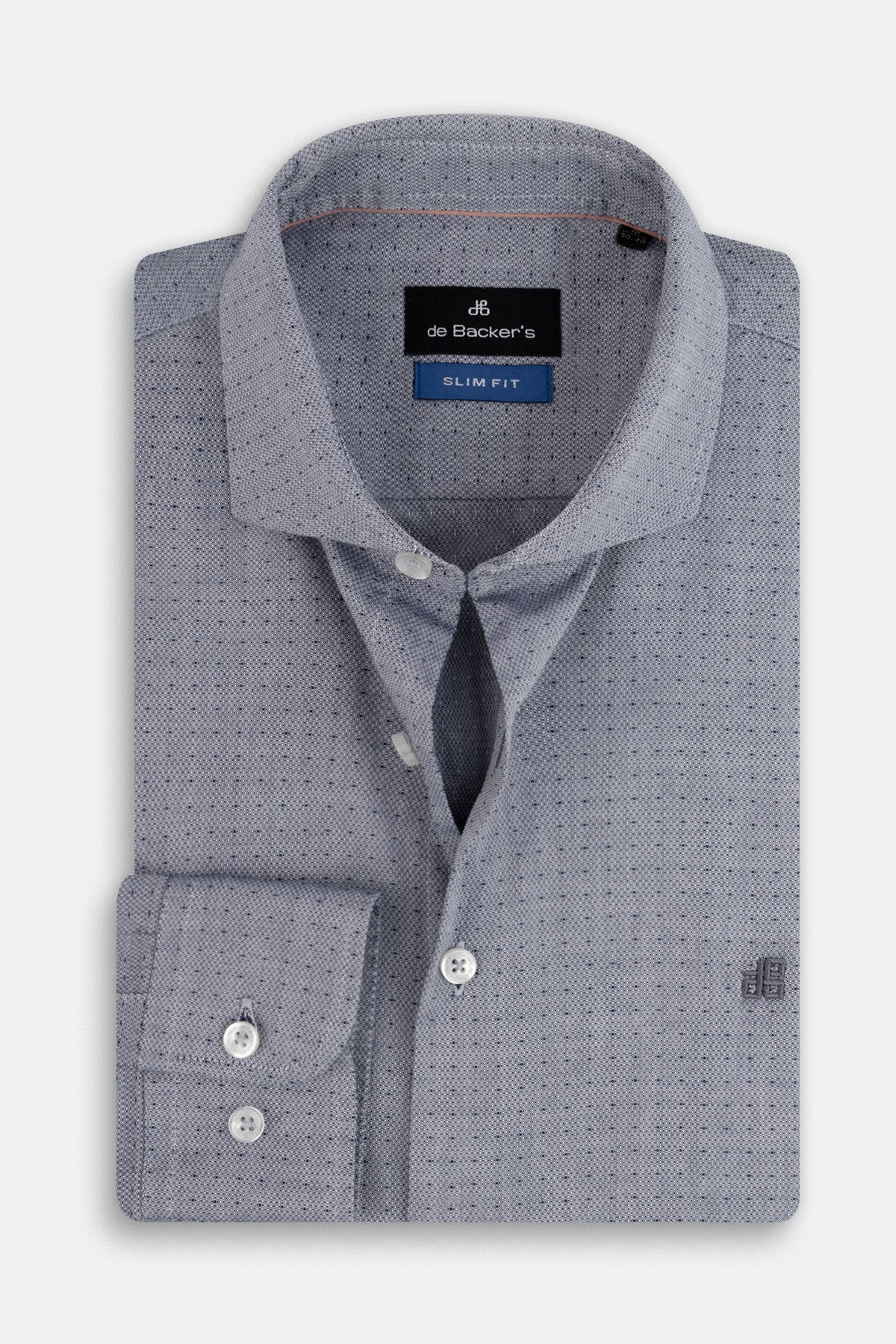 Jacquard Dark Gray Casual Shirt