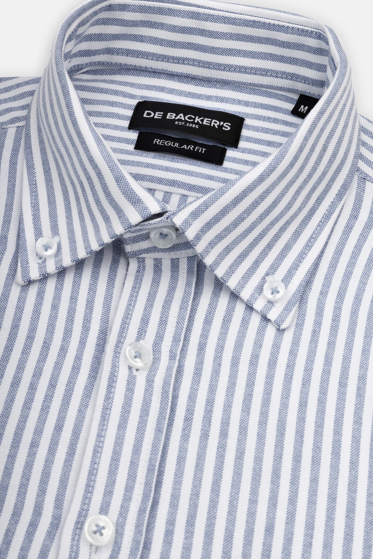 Striped Oxford Light Blue Casual Shirt with Pocket