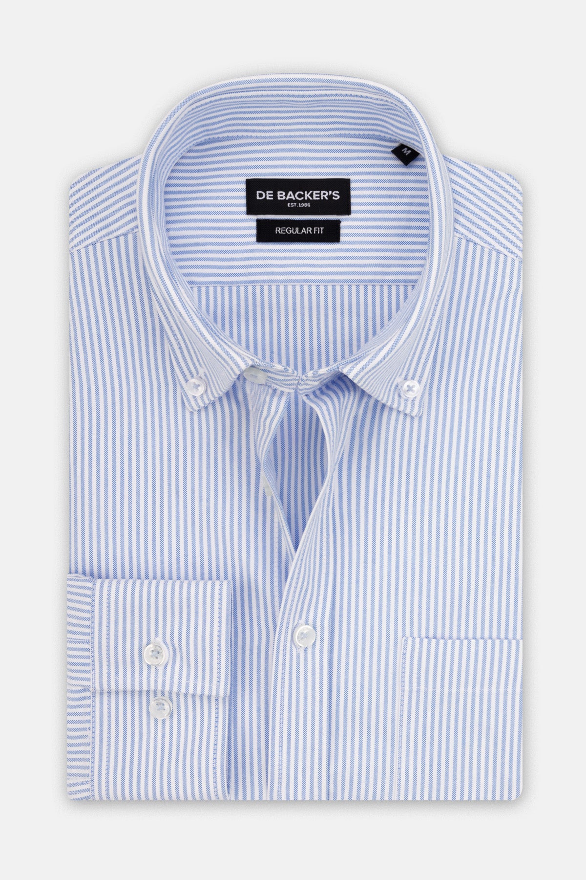 Striped Oxford Light Blue Casual Shirt with pocket - 1