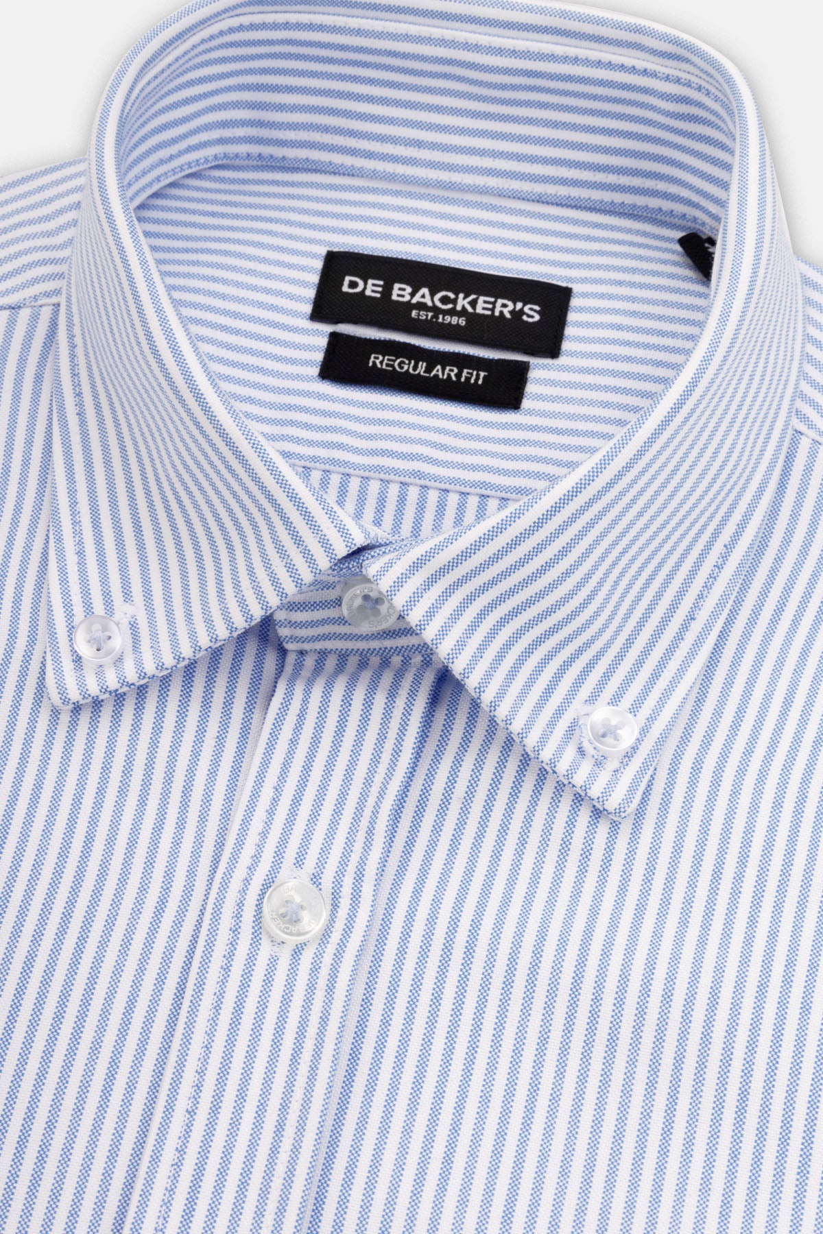 Striped Oxford Light Blue Casual Shirt with pocket