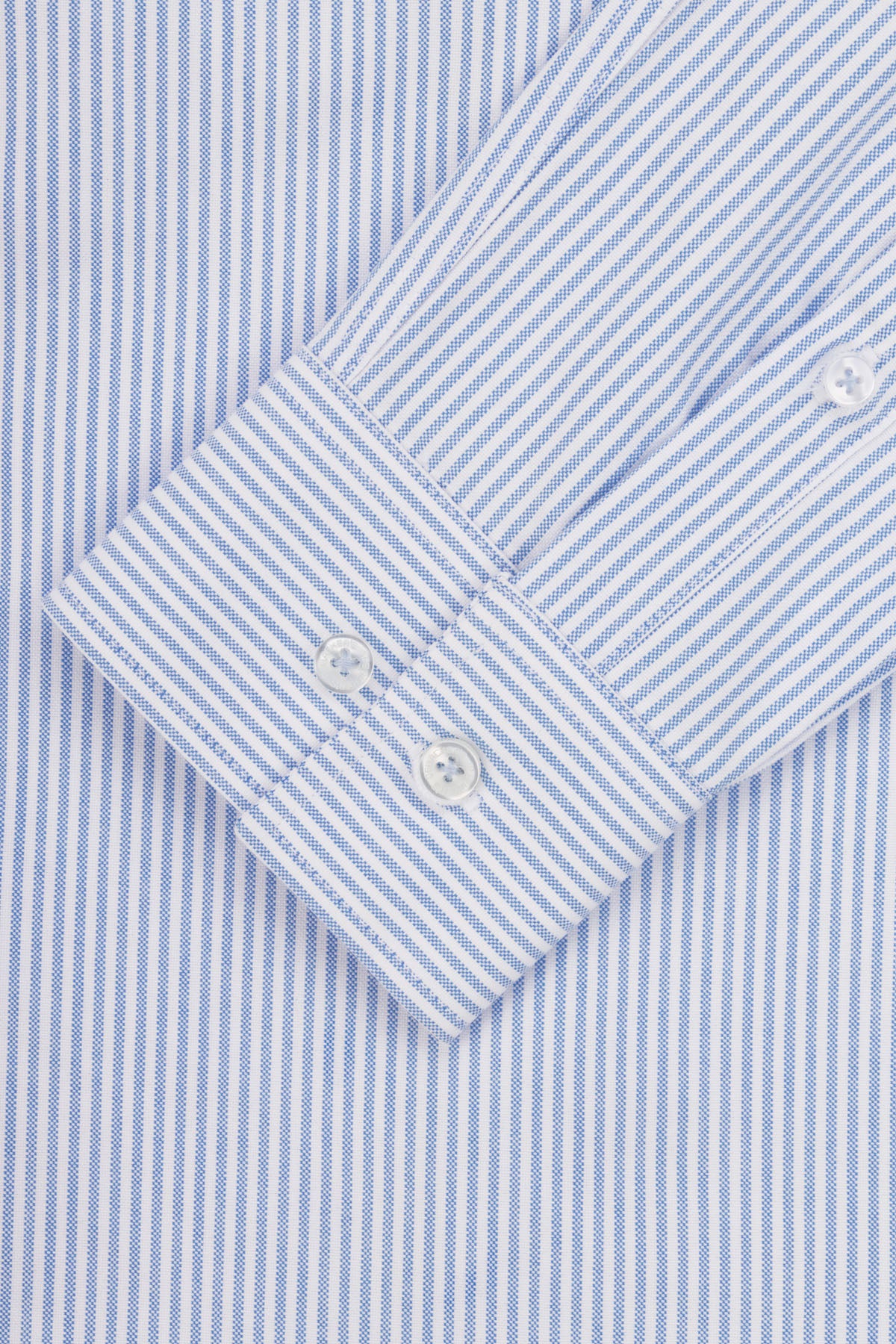 Striped Oxford Light Blue Casual Shirt with pocket - 4