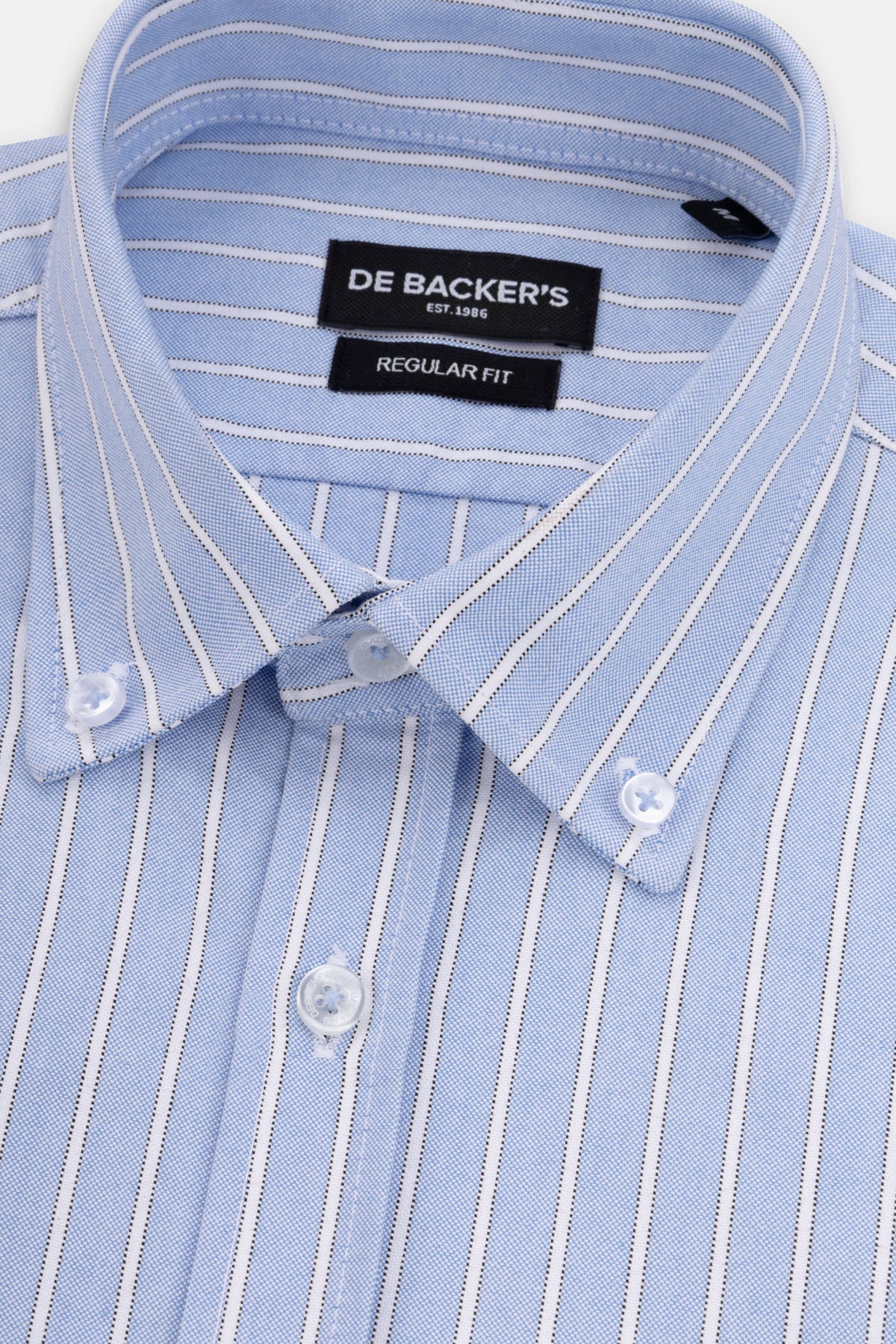 Striped Oxford Powder Blue Casual Shirt with pocket