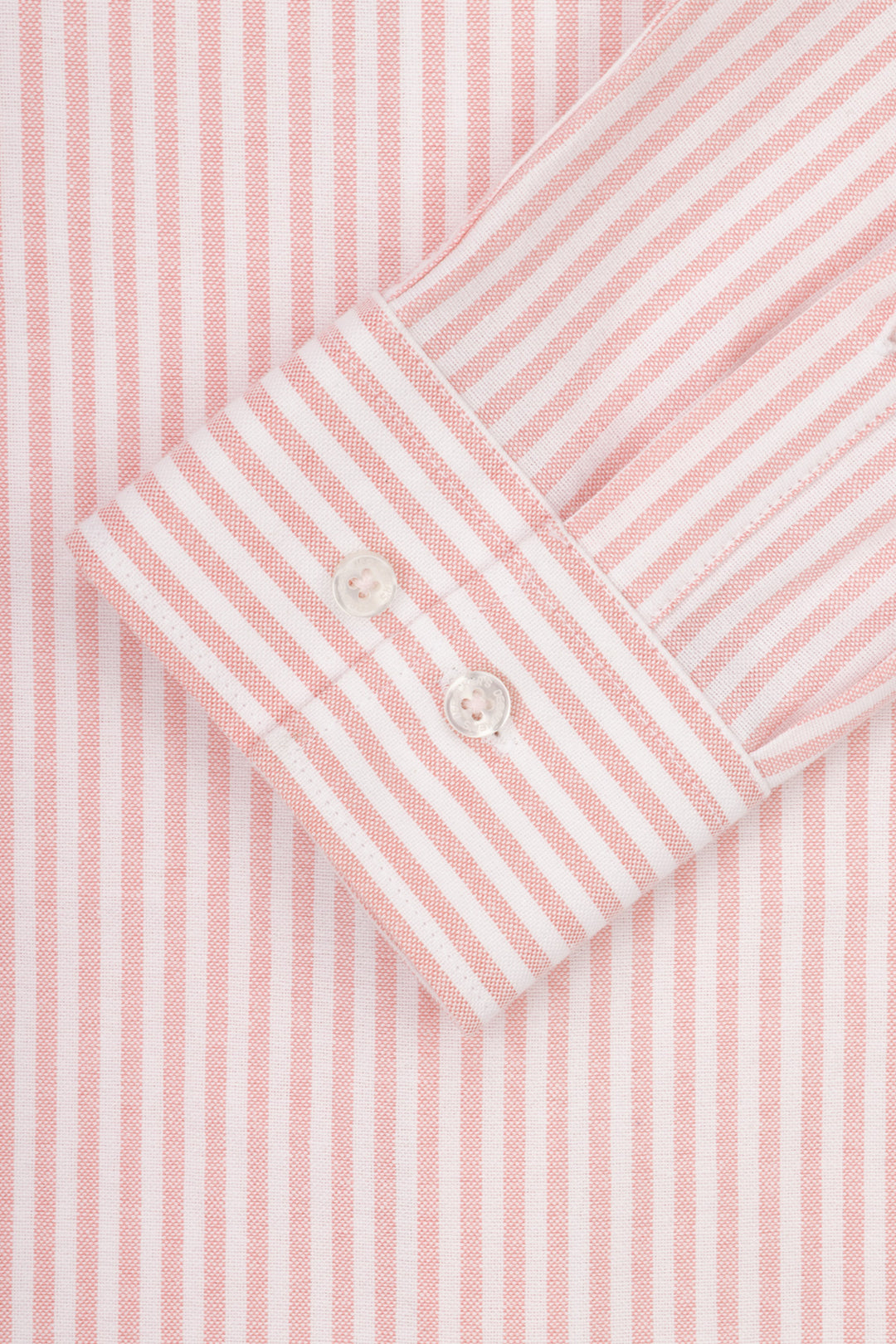 Striped Oxford Light Orange Casual Shirt with Pocket - 4
