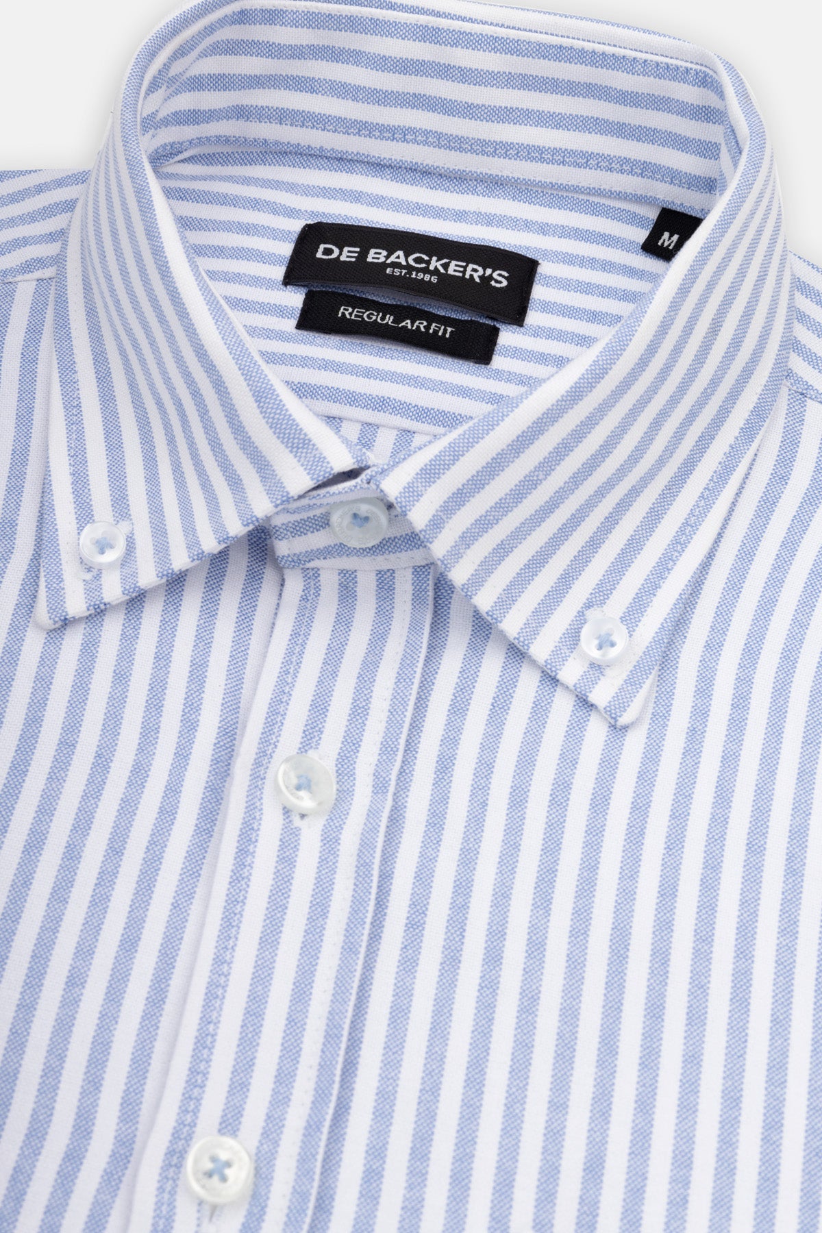 Striped Oxford Light Blue Casual Shirt with Pocket