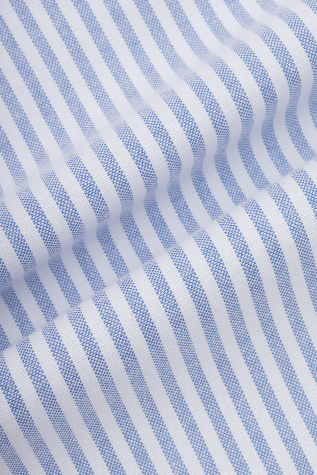 Striped Oxford Light Blue Casual Shirt with Pocket - 5