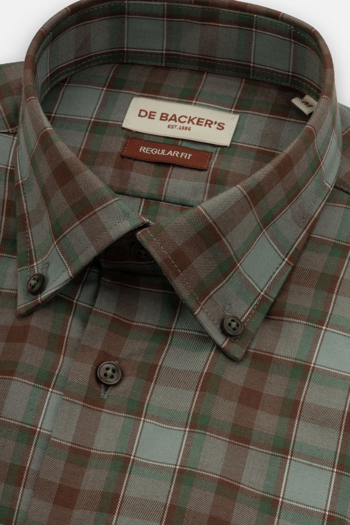 Checked Brown Smart Casual Shirt