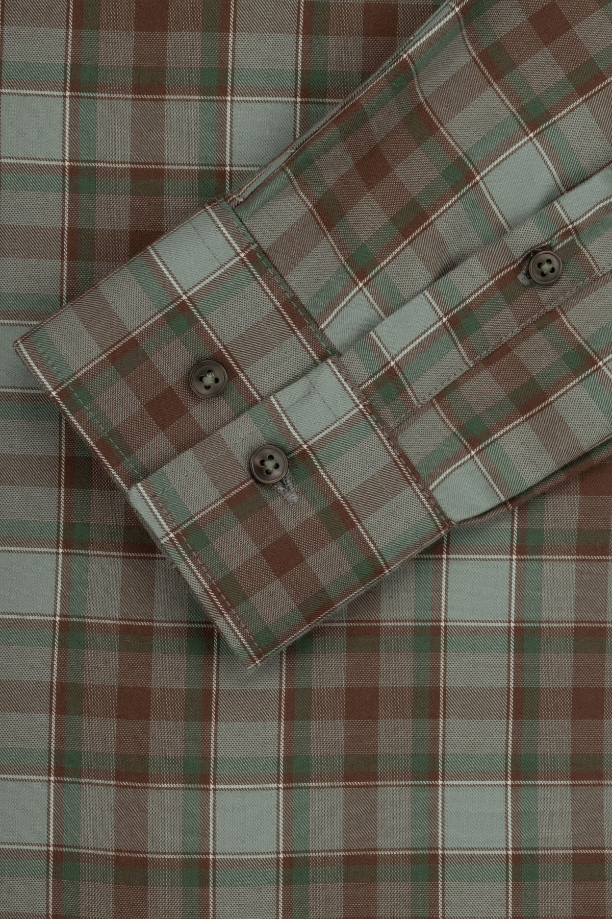 Checked Brown Smart Casual Shirt - 3