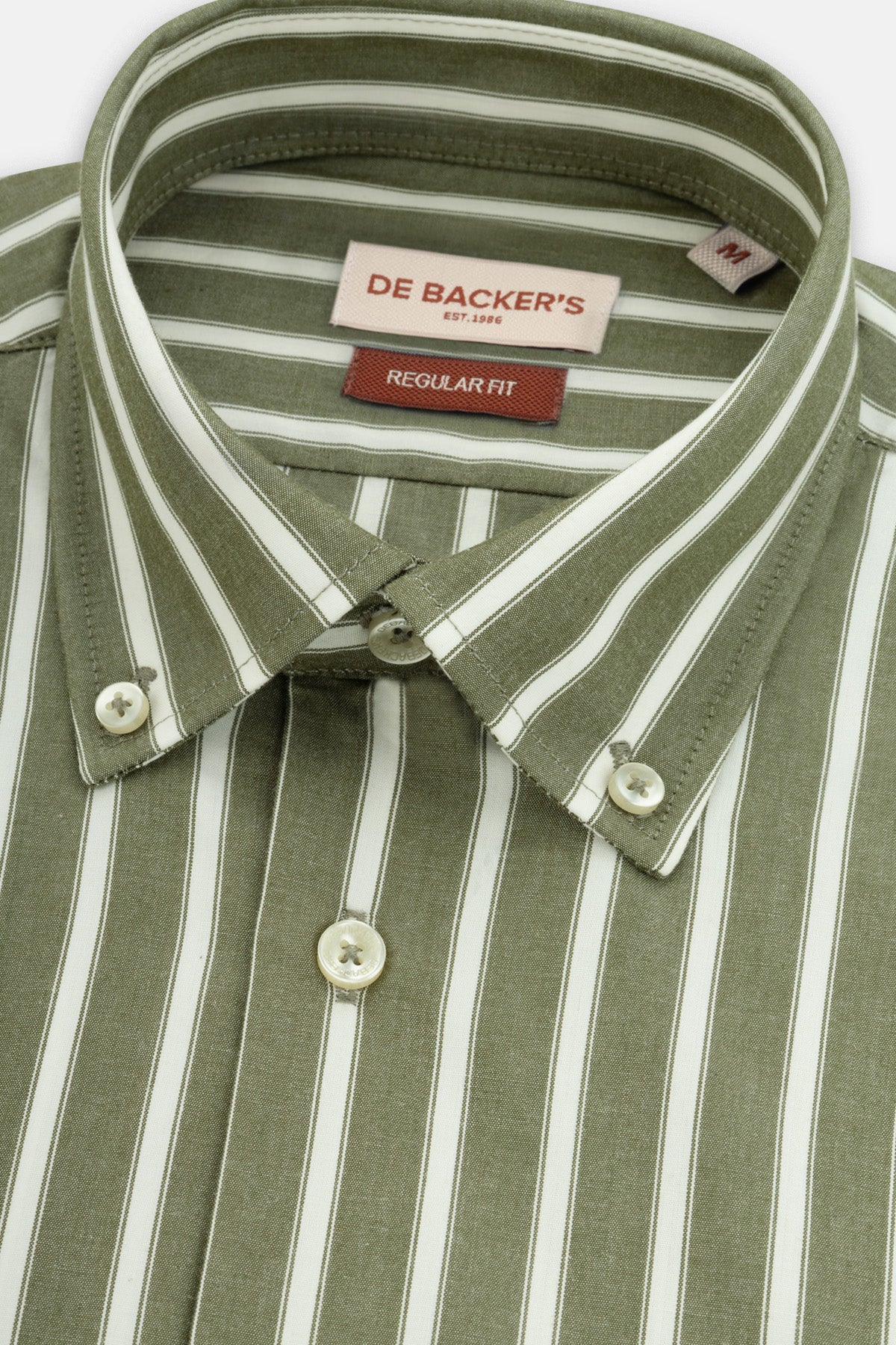 Striped Reseda Green Smart Casual Shirt