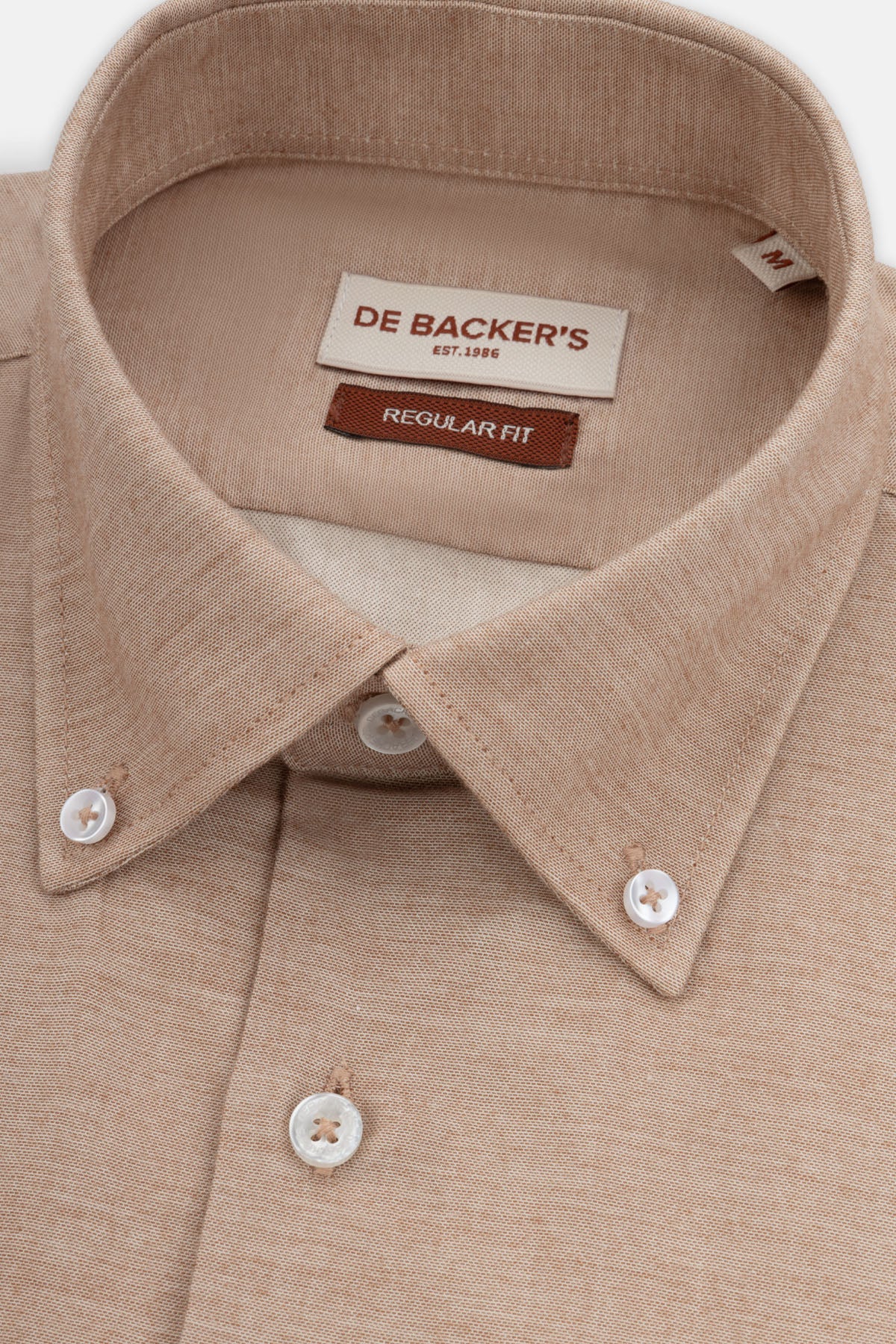 Solid Oxford Khaki Casual Shirt