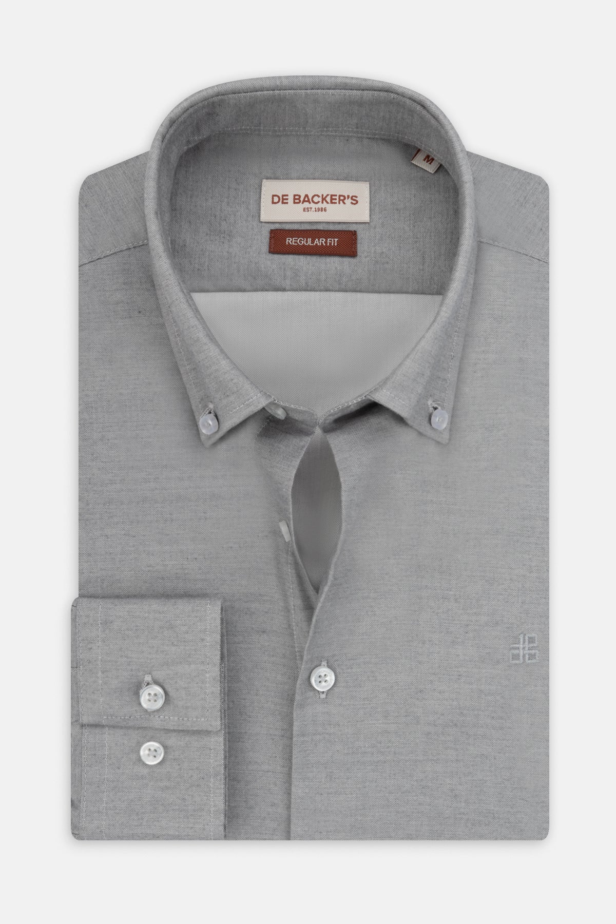 Solid Oxford Gray Casual Shirt