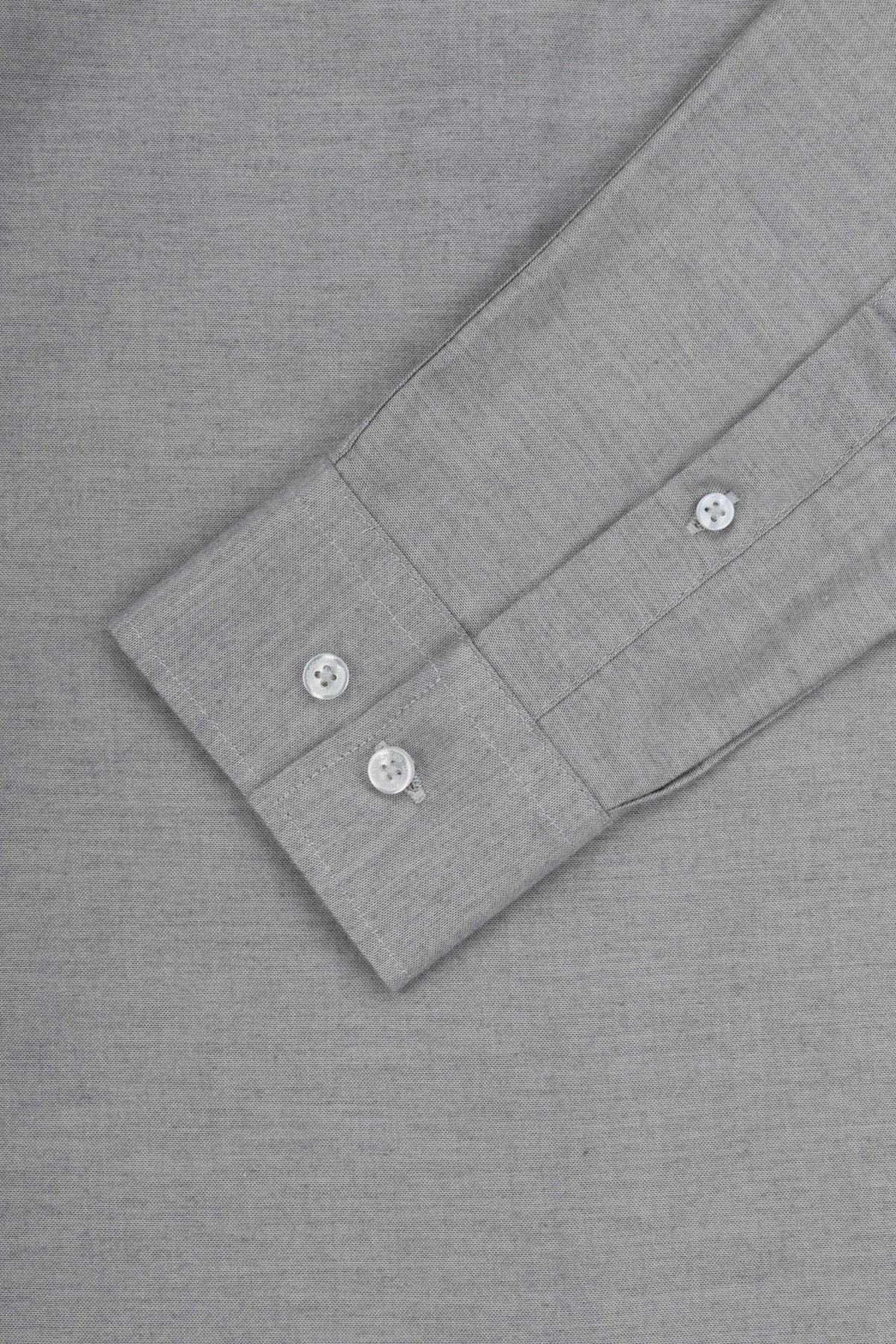 Solid Oxford Gray Casual Shirt