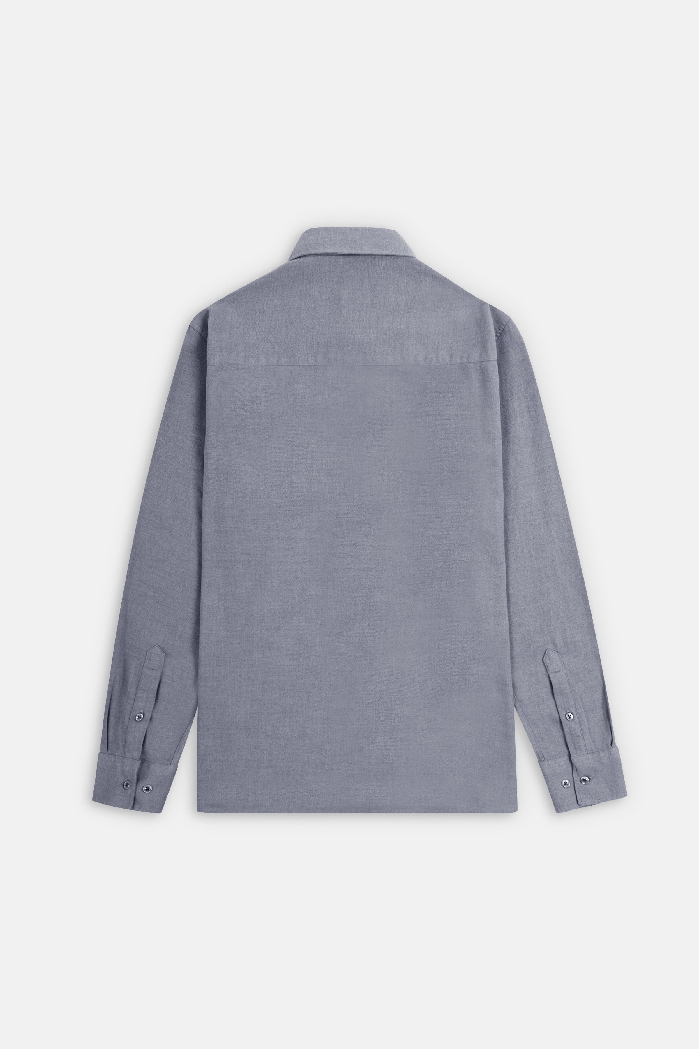 Gray Wool Casual Shirt